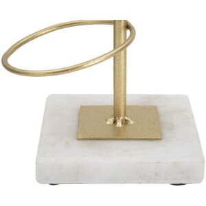 Mauro Ferretti svietnik Ringe 14x13x46 cm zlatý biely
