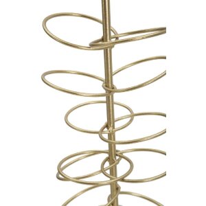 Mauro Ferretti svietnik Ringe 14x13x46 cm zlatý biely