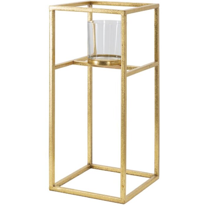 Mauro Ferretti Svietnik Elegant 15x15x35 cm zlatý