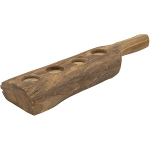 Mauro Ferretti svietnik Teak 4-miestny 51x14x6 cm...