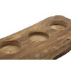 Mauro Ferretti svietnik Teak 4-miestny 51x14x6 cm hnedý
