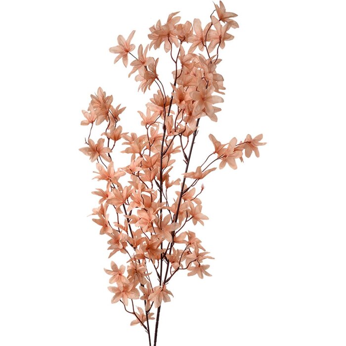 Clayre & Eef 5PL0167LO Dekoratívne vetvičky kvety oranžovo zelená 110 cm