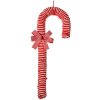 Clayre & Eef 66102L Vianočný prívesok cukrová trstina červená biela 56 cm