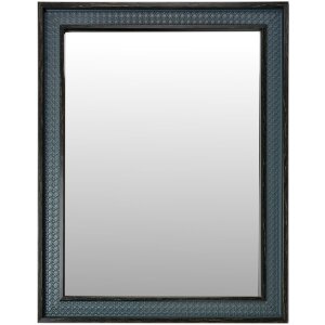 Clayre & Eef 62S323 Zrkadlo sivomodré 36x2x46 cm vo vidieckom štýle