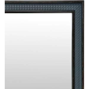 Clayre & Eef 62S323 Zrkadlo sivomodré 36x2x46 cm vo vidieckom štýle