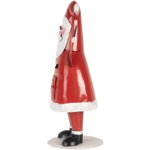 Clayre & Eef 6Y5853 Schránka na listy Santa Claus červená biela 16x14x35 cm