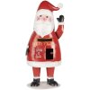Clayre & Eef 6Y5853 Schránka na listy Santa Claus červená biela 16x14x35 cm