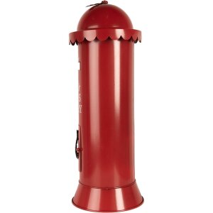 Clayre & Eef 6Y5859 Poštová schránka červená Ø19x52cm Santas Expresná dodávka
