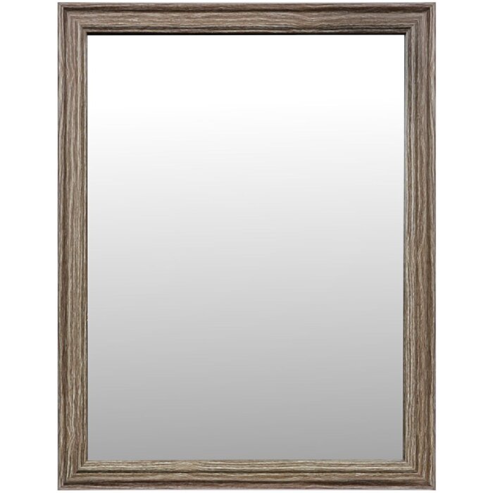 Clayre & Eef 62S326 Zrkadlo hnedé 34x2x44 cm vidiecky štýl MDF sklo
