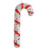 Clayre & Eef 66176 Dekorácia prívesok Candy Cane 7x2x17 cm biela červená