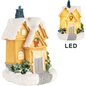 Clayre & Eef 6PR5738 Dekorácia domček s LED...