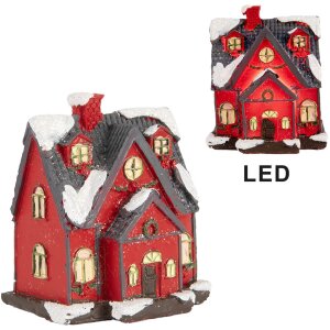Clayre & Eef 6PR5739 Dekorácia Domček LED...