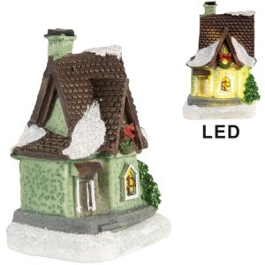 Clayre & Eef 6PR5740 Dekorácia Domček s LED...