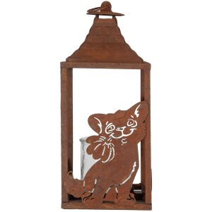 Clayre & Eef 6Y5776 Lucerna 15x15x37 cm Hnedý...