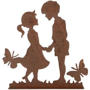 Clayre & Eef 6Y5782 Detská dekorácia Kovová hnedá 25x5x25 cm Country štýl