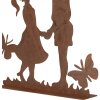 Clayre & Eef 6Y5782 Detská dekorácia Kovová hnedá 25x5x25 cm Country štýl