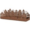 Clayre & Eef 6Y5783 Stojan na čajové sviečky Hnedý 30x9x11 cm Vidiecky štýl