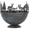 Clayre & Eef 6Y5787 Dekoratívna miska sada 2 ks sivá Ø 19x17 Ø 13x14 cm