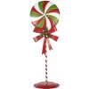 Clayre & Eef 6Y5635 Dekorácia Lollipop LED 36x29x100 cm Kovová červená zelená