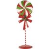 Clayre & Eef 6Y5635 Dekorácia Lollipop LED 36x29x100 cm Kovová červená zelená