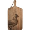 Clayre & Eef 6H2392 Dekorácia Krájacia doska Prírodná hnedá 25x50x2 cm Vidiecky štýl