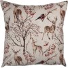 Clayre & Eef KT021.402 Obliečka na vankúš 45x45 cm Béžová Zimný vidiecky štýl