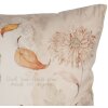 Clayre & Eef KT021.405 Obliečka na vankúš 45x45 cm Sova Béžová Hnedá Country štýl