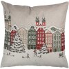 Clayre & Eef KT021.409 Obliečka na vankúš so zimným motívom béžová 45x45 cm