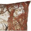 Obliečka na vankúš Clayre & Eef s motívom jeleňa hnedá oranžová 45x45 cm vo vidieckom štýle