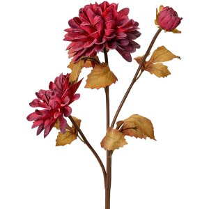 Clayre & Eef 6PL0387R Künstliche Blume Rot-Braun...