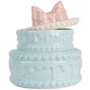 Clayre & Eef 6CE2146 Dekoračný kvetináč s pokrievkou Keramický modro-ružový Ø 13x15 cm