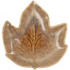 Clayre & Eef 6CE2150 Misa Leaf Brown Ceramic 14x13x2 cm Botanical