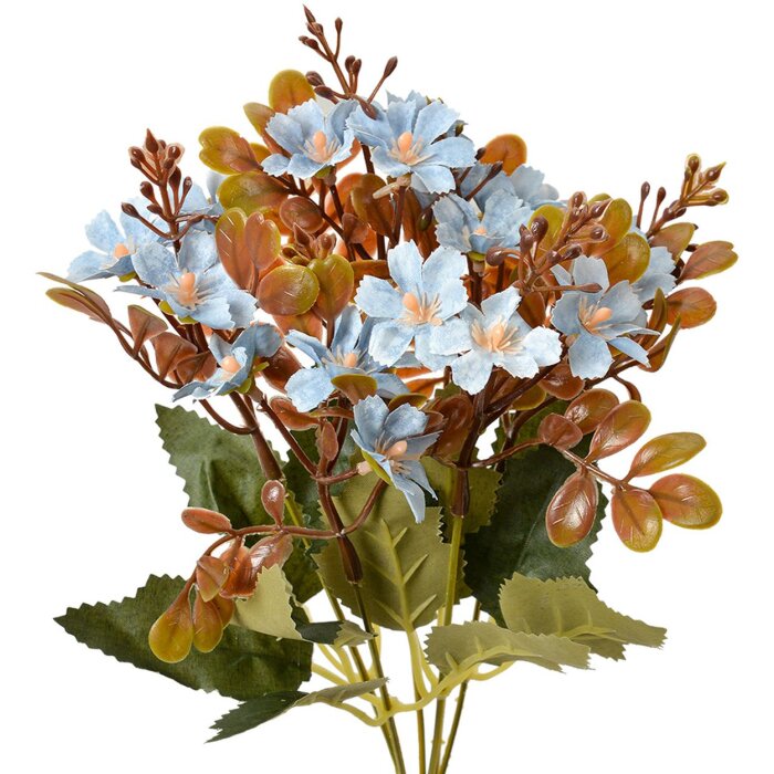 Clayre & Eef 6PL0380BL Umelý kvet modrý 33 cm