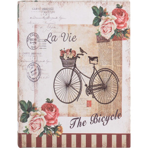 Clayre & Eef 66254 Sada 3 úložných boxov v retro vintage štýle, béžovo-ružové drevo