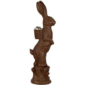 Clayre & Eef 5MG0056 Dekorácia Králik hnedý 29x20x91 cm Oxid horečnatý