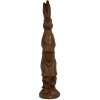 Clayre & Eef 5MG0056 Dekorácia Králik hnedý 29x20x91 cm Oxid horečnatý