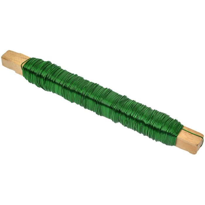 Clayre & Eef 66214 Drôt z ocele zelený Ø 2x14 cm 50 m