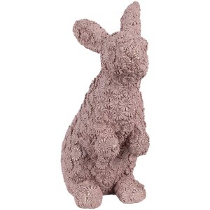 Clayre & Eef 6PR5149 Dekorácia Králik ružový 19x11x26 cm Polyresin