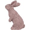 Clayre & Eef 6PR5149 Dekorácia Králik ružový 19x11x26 cm Polyresin
