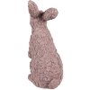 Clayre & Eef 6PR5149 Dekorácia Králik ružový 19x11x26 cm Polyresin