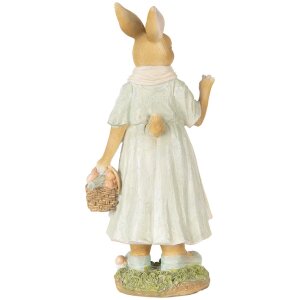 Clayre & Eef 6PR5449 Dekorácia králik béžová žltá 15x12x32 cm
