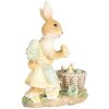 Clayre & Eef 6PR5452 Dekorácia králik 10x6x13 cm Polyresin béžová žltá