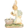 Clayre & Eef 6PR5452 Dekorácia králik 10x6x13 cm Polyresin béžová žltá