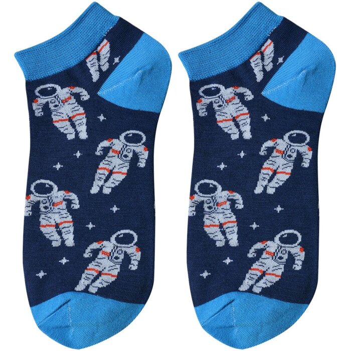 Juleeze ponožky do tenisiek s motívom astronauta námornícka modrá veľkosť 36-41