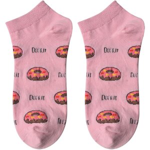 Juleeze JZSSK0023 ponožky ružové donut dizajn...