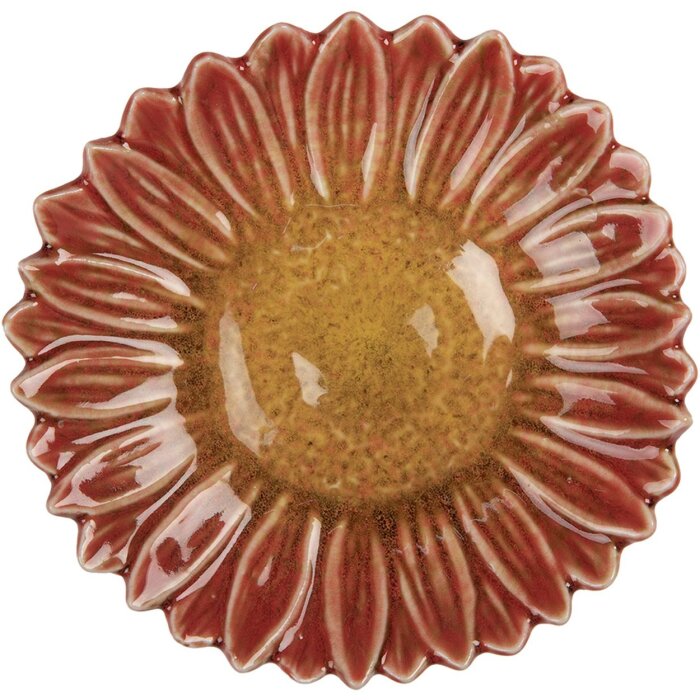 Clayre & Eef 6CE2158 Misa Kvetina Červená Žltá Ø14x3cm