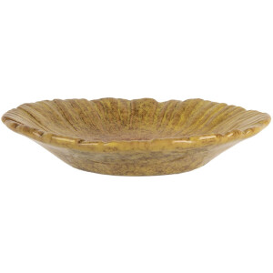 Clayre & Eef 6CE2161 Misa Flower Yellow-Orange Ø 14x3 cm keramická botanická
