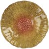 Clayre & Eef 6CE2161 Misa Flower Yellow-Orange Ø 14x3 cm keramická botanická