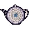 Clayre & Eef 6CE2055 Podložka pod hrnček keramika modrá fialová 24x17 cm