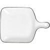 Clayre & Eef 6CE2168 Keramická miska 23x17x3 cm biela čierna moderná